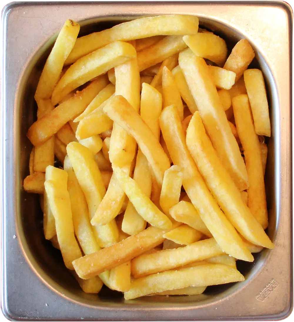 Vaschetta acciaio gastronorm con patatine fritte